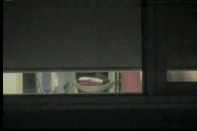 Amateur in the black bra spied through window slit