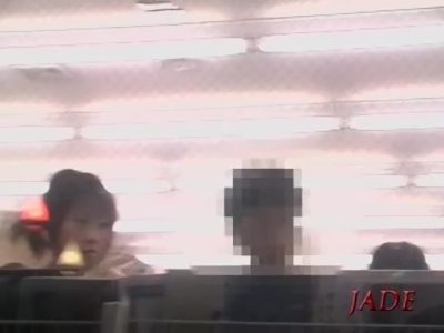 Delicious Japanese babe having sex in window video