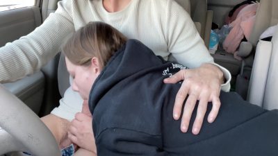 Road Blowjob And Sex In The Backseat