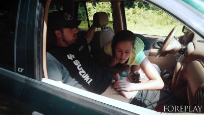 Swallowing Cum In The Car