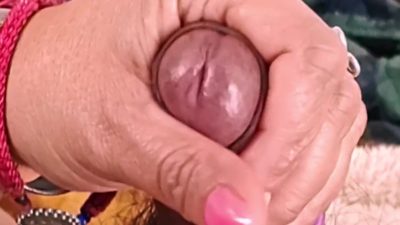 She Masturbates Me And My Penis Gets Wet With Droplets Of Pleasure