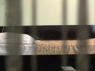 Young wife spied masturbating through the louvers