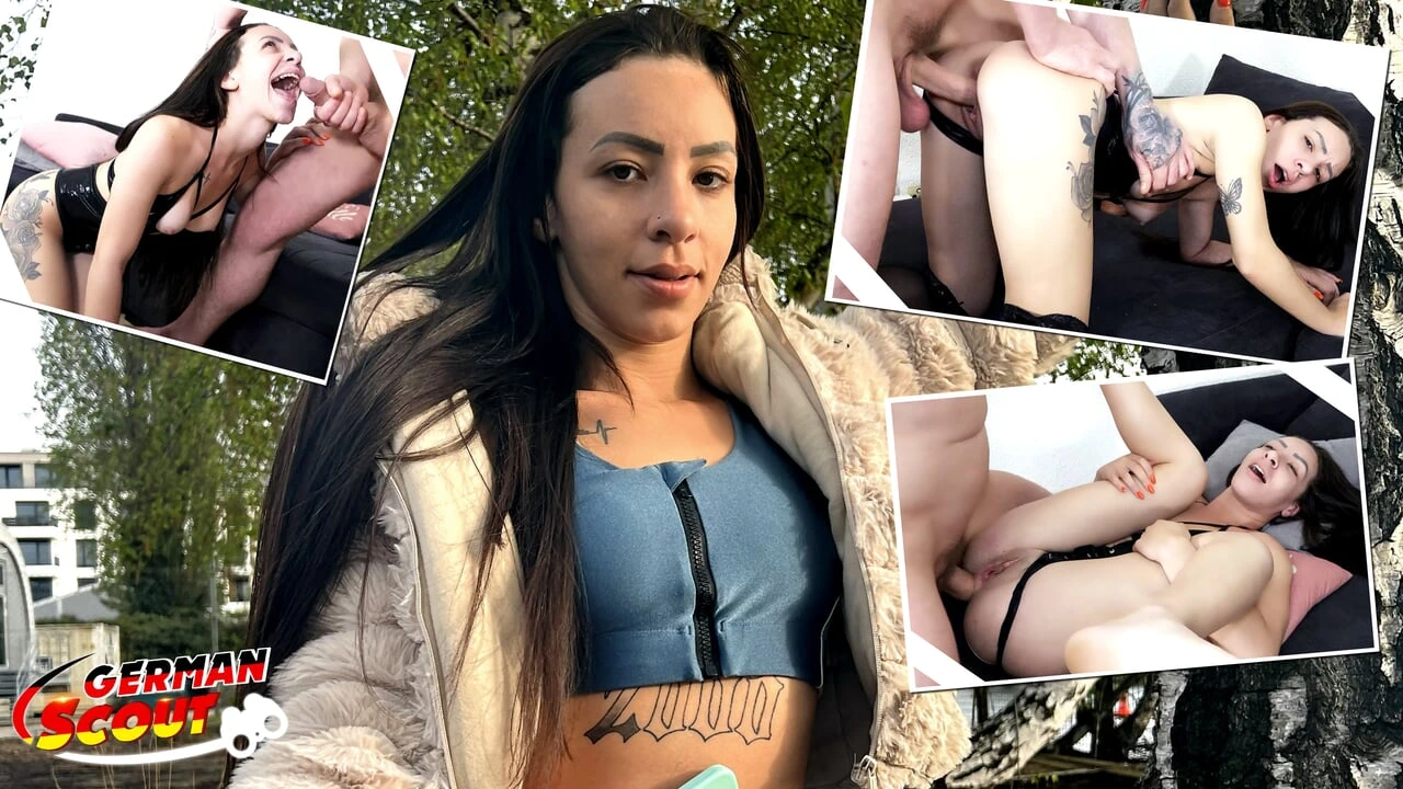 GERMAN SCOUT – Fat Cock Anal Sex at Pick Up Casting for Skinny Latina Giih Spanic